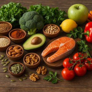 Корисні продукти: зелень, горіхи, спеції, фрукти, овочі та риба — баланс у харчуванні для фізичного здоров’я